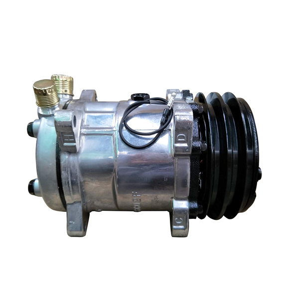 Universal AC Compressor with Black 2PK Clutch Sanden 508 5H14 R134A